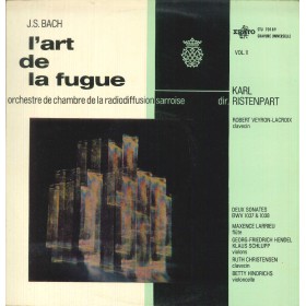 Bach, Ristenpart LP Vinile L' Art De La Fugue Vol. 2 / Erato – STU70189 Nuovo