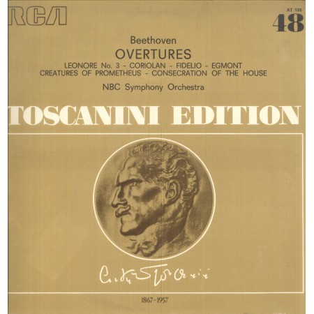 Beethoven, Toscanini LP Vinile Overtures / RCA ‎– AT136 Nuovo