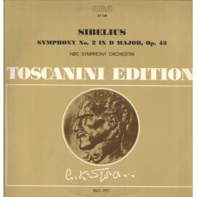NBC Symphony Orchestra, Toscanini LP Vinile Symphony No. 2,In D major, Op.43 / AT139