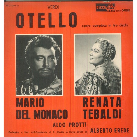 Verdi, Del Monaco, Tebaldi LP Vinile Otello / Ace Of Clubs ‎– ACLI20810 Nuovo