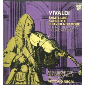 Vivaldi, Negri, Giuranna LP Vinile Samtliche Konzerte Fur, Viola D'Amore / 6747100 Nuovo