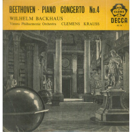 Beethoven, Backhaus LP Vinile Piano Concerto N. 4 / Ace Of Clubs – ACL36 Nuovo