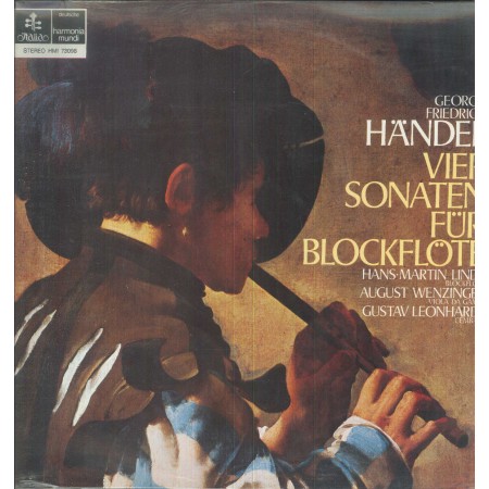 Handel, Wenzinger, Leonhardt LP Vinile Vier Sonaten Fur Blockflote / Italia – HMI73098 Sigillato