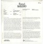 Maurice Ravel ‎LP Vinile Bolero / Ricordi – OCL16254 Sigillato