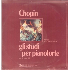 Chopin, Costa LP Vinile Gli Studi Per Pianoforte Op.10, 25 / Ricordi ‎– OCL16126 Sigillato