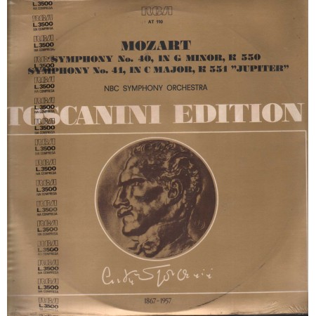 Mozart LP Vinile Simphony N. 40 In G Minor, K. 550 N. 44 In C Major K. 551 / RCA – AT110 Sigillato