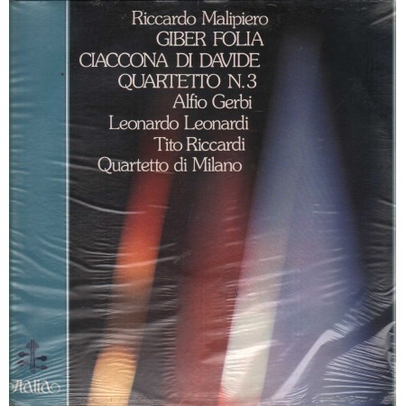 Malipiero, Gerbi LP Vinile Giber Folia, Ciaccona Di Davide, Quartetto Sigillato