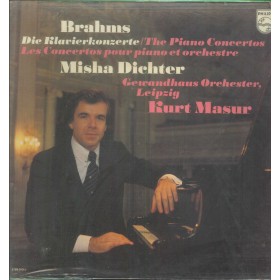 Brahms, Dichter, Masur LP Vinile Die Klavierkonzerte / Philips – 6769013 Sigillato