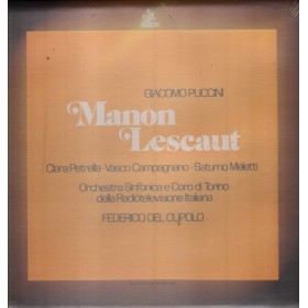 Puccini, Federico Del Cupolo LP Vinile Manon Lescaut / Cetra – LPO2053 Sigillato
