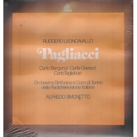 Leoncavallo, Alfredo Simonetto LP Vinile Pagliacci / Cetra – LPO22024 Sigillato