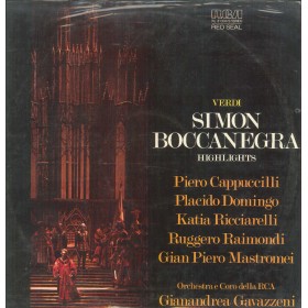 Giuseppe Verdi LP Vinile Simon Boccanegra Highlights / RCA Red Seal ‎– RL31330 Sigillato