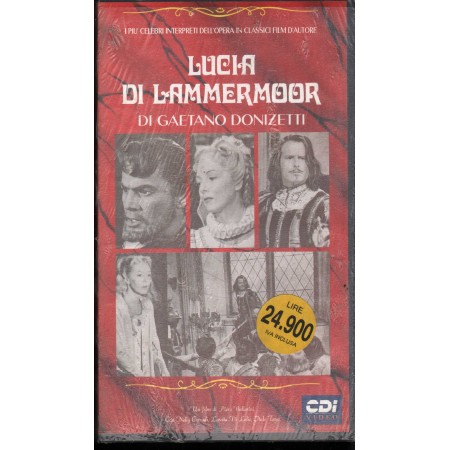 Lucia Di Lammermoor VHS‎ Gaetano Donizetti / 8012812840424 Sigillato