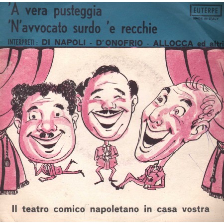 Enzo Armenio Vinile 7" 45 giri 'A Vera Pusteggia / Euterpe – 010 Nuovo