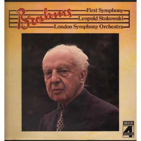 Brahms / Leopold Stokowski ‎Lp Vinile First Symphony / Decca Phase 4 Nuovo