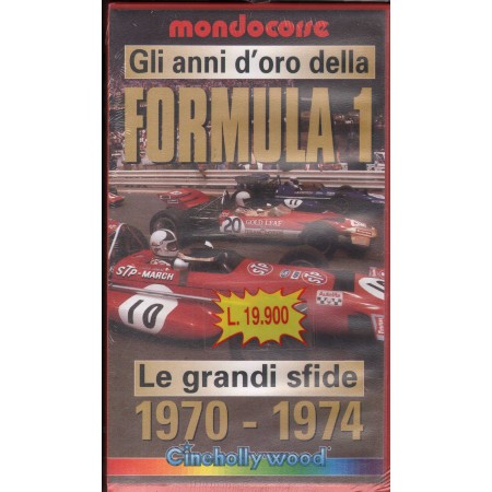 Gli Anni D' Oro Della Formula 1, Le Grandi Sfide 1970, 74 VHS Mondocorse Univideo - CHV8399 Sigillato