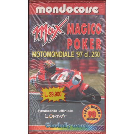 Max Magico Poker Motomondiale 97 Classe 250 VHS Mondocorse Univideo - CHV8385 Sigillato