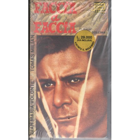 Faccia A Faccia VHS Sergio Sollima Univideo - EC565 Sigillato