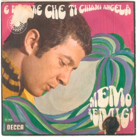 Memo Remigi Vinile 7" 45 Giri E Pensare Che Ti Chiami Angela / Amore Mio - Decca Nuovo