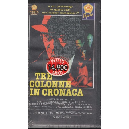 Tre Colonne In Cronaca VHS Carlo Vanzina Univideo - 1007102 Sigillato