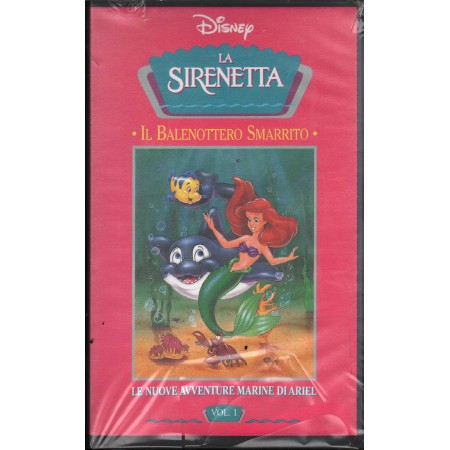 LA Sirenetta : Il Balenottero Smarrito Vol.1 VHS Walt Disney Univideo - VS4439 Sigillato