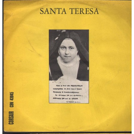Fred Borzacchini Vinile 7" 45 giri Santa Teresa Corsair – CBN43045 Nuovo