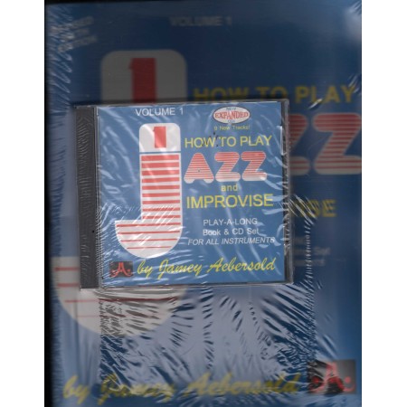 Jamey Aebersold CD - Libro Spartito How To Play Jazz And Improvise, 1 Sigillato