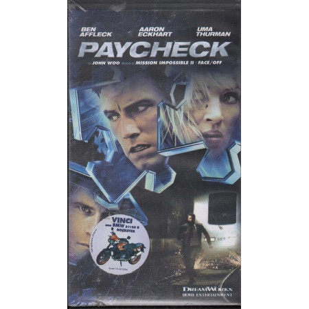 Paycheck VHS John Woo Univideo 748301092D Sigillato