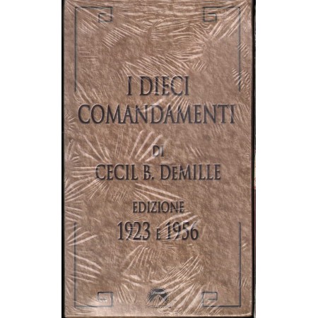 I Dieci Comandamenti Edizione 1923 E 1956 VHS Cecil B. De Mille Univideo - PVS70732 Sigillato