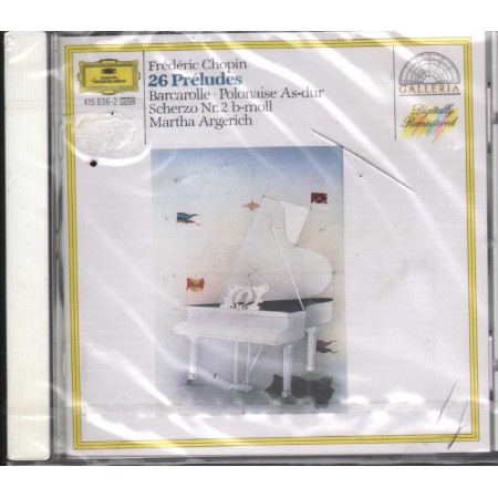 Martha Argerich CD 24 Preludes Barcarolle Scherzo No. 2 Deutsche 4158362 Sigillato