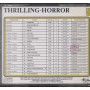 Backgraund Music, Thrilling Horror 5 CD Ariston – BRMCD05 Sigillato