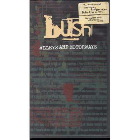 Bush VHS Alleys And Motorways Interscope Records – INV90106 Nuovo