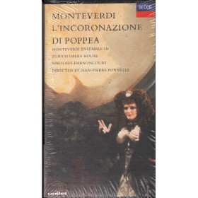 Claudio Monteverdi VHS L'Incoronazione Di Poppea Decca – 0714063 Sigillato
