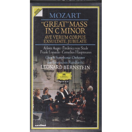 Wolfgang Amadeus Mozart VHS Great Mass In C Minor Deutsche – 0721853 Sigillato