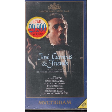 Theatre Royal Drury Lane VHS Jose' Carreras E Friends Multigram – AA082429 Sigillato
