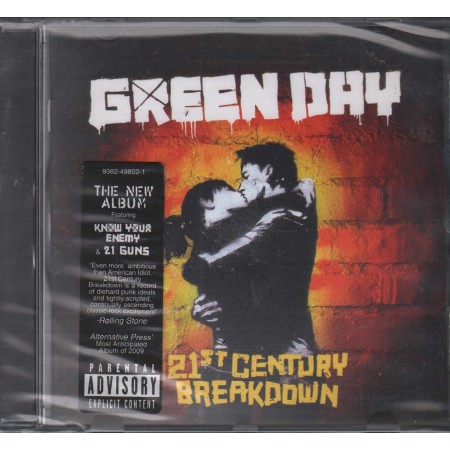 Green Day CD 21St Century Breakdown Reprise Records – 9362498021 Sigillato