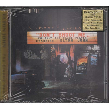 Elton John ‎‎CD Don't Shoot Me I'm Only The Piano Nuovo Sigillato 0731452815422
