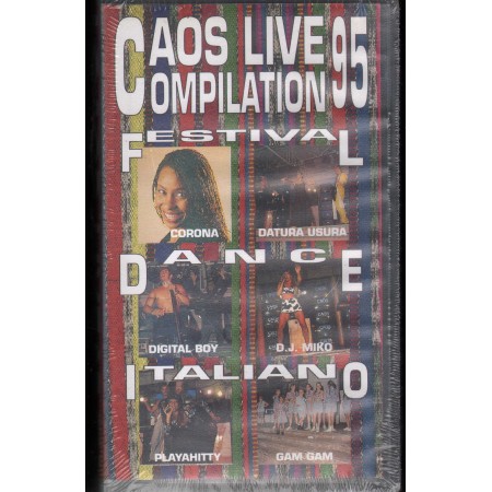 Festival Dance Italiano VHS Caos Live 95 PolyGram Music – 6366323 Sigillato