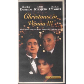 Domingo, Kyrkjebo, Aznavour VHS Christmas In Vienna III Sony Classical – SHV69304 Nuovo