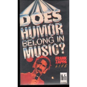 Frank Zappa VHS Does Humor Belong In Music Picture Music – MVP9911002 Nuovo
