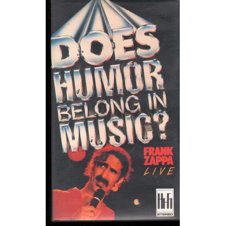 Frank Zappa VHS Does Humor Belong In Music Picture Music – MVP9911002 Nuovo