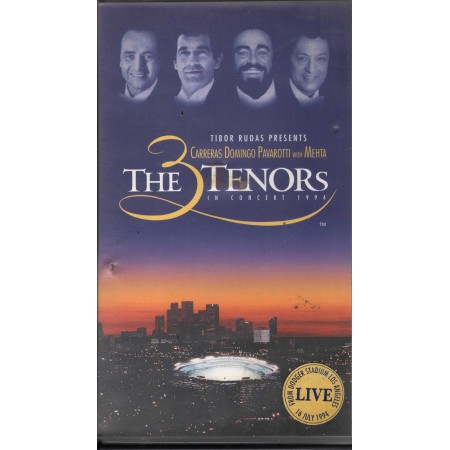 Carreras, Domingo, Pavarotti VHS The 3 Tenors In Concert Warner Music Vision – 396201 Nuovo