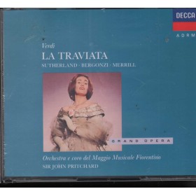 Verdi, Sutherland, Bergonzi CD La Traviata Decca ‎– 4118772 Sigillato