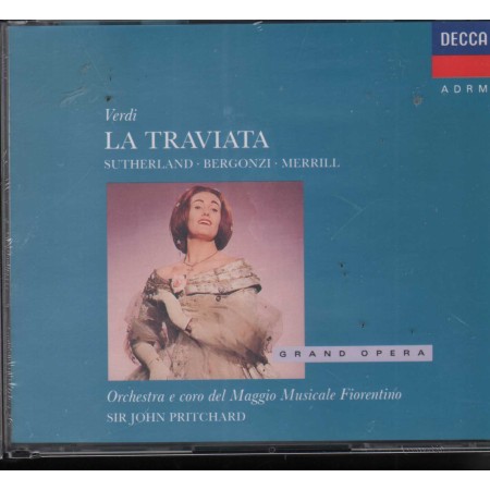 Verdi, Sutherland, Bergonzi CD La Traviata Decca ‎– 4118772 Sigillato