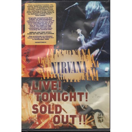 Nirvana DVD Live Tonight Sold Out DGC – 1709812 Sigillato