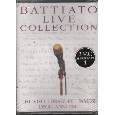 Franco Battiato MC7 Battiato Live Collection EMI – 724382115748 Sigillata