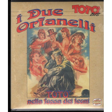 Toto' Bis: I Due Orfanelli, Toto' Nella Fossa Dei Leoni VHS Univideo - VTB1 Sigillato