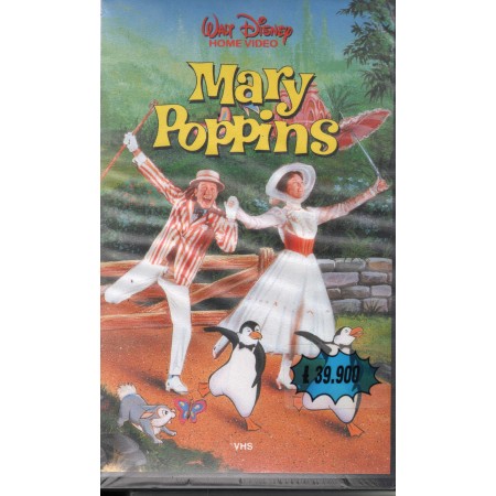 Walt Disney Mary Poppins VHS Robert Stevenson Univideo – VS4056 Sigillato