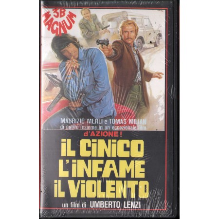 Il Cinico, L'Infame, Il Violento VHS Umberto Lenzi Univideo – 10079 Sigillato