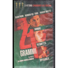 21 Grammi Di Amore, Vendetta, Speranza  VHS Alejandro G. Inarritu Univideo – CB67058 Sigillato
