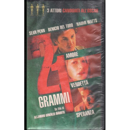 21 Grammi Di Amore, Vendetta, Speranza  VHS Alejandro G. Inarritu Univideo – CB67058 Sigillato